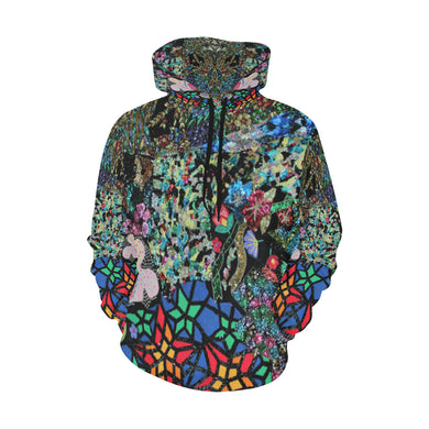 Holiday Paisley All Over Print Hoodie for Women (USA Size) (Model H13)