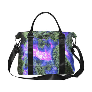 Molten Flames Purple Large Capacity Duffle Bag (Model 1715)