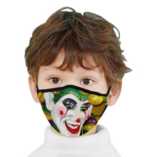 Load image into Gallery viewer, Mardi Gras Joker Mouth Mask (2 Filters Included)