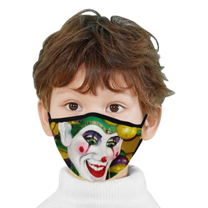 Mardi Gras Joker Mouth Mask (2 Filters Included)