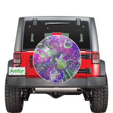 Load image into Gallery viewer, Graffiti Abstract Purple 32 Inch Spare Tire Cover