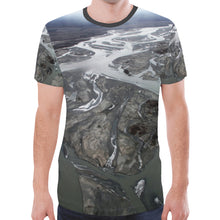 Load image into Gallery viewer, Aerial Rivers New All Over Print T-shirt for Men (Model T45)