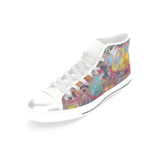Load image into Gallery viewer, Graffiti Abstract Women&#39;s Classic High Top Canvas Shoes (Model 017)