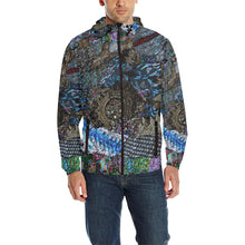 Load image into Gallery viewer, Cresent Paisley All Over Print Quilted Windbreaker for Men (Model H35)