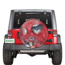 Load image into Gallery viewer, Puddle of Love Red 34 Inch Spare Tire Cover