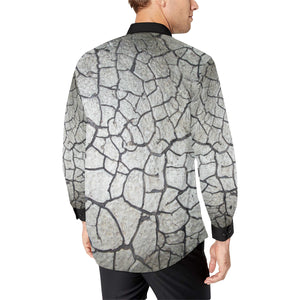 Crackle Men's All Over Print Casual Dress Shirt (Model T61)