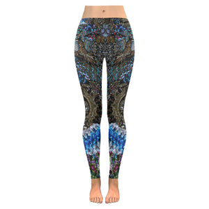Cresent Paisley Low Rise Leggings (Invisible Stitch) (Model L05)