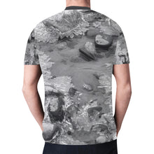 Load image into Gallery viewer, Crystal Creek Black and White New All Over Print T-shirt for Men (Model T45)