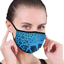 Load image into Gallery viewer, Crackle Art Blue Mouth Mask (2 Filters Included)