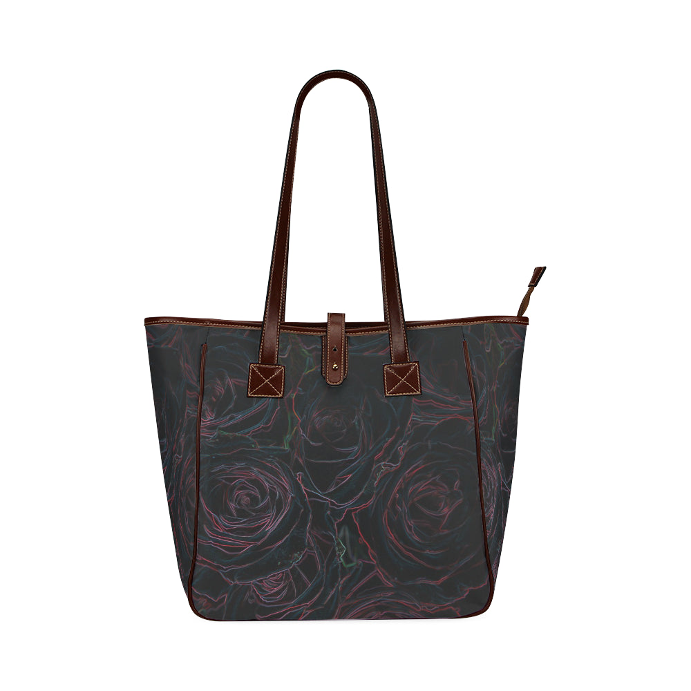 Rose Bouquet Glowing Classic Tote Bag (Model 1644)