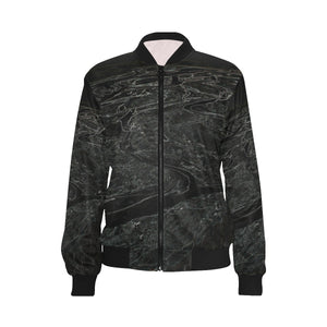 Aerial Flowing Glowing All Over Print Bomber Jacket for Women (Model H36)