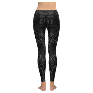 Stained Glass Glowing Low Rise Leggings (Invisible Stitch) (Model L05)