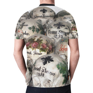 Painted Skulls New All Over Print T-shirt for Men (Model T45)