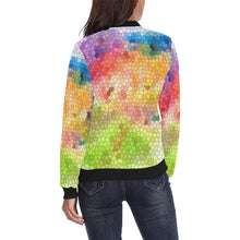 Load image into Gallery viewer, Splash of Color Mosaic All Over Print Bomber Jacket for Women (Model H36)