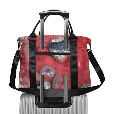 Puddle of Love Red Large Capacity Duffle Bag (Model 1715)
