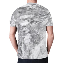 Load image into Gallery viewer, Abstract Brush Black and White New All Over Print T-shirt for Men (Model T45)