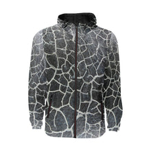 Load image into Gallery viewer, Crackle Negative All Over Print Quilted Windbreaker for Men (Model H35)