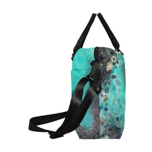 Load image into Gallery viewer, Puddle of Love Aqua Large Capacity Duffle Bag (Model 1715)
