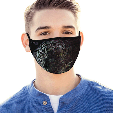 White Tiger Glowing Mouth Mask