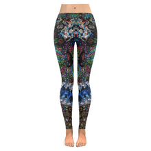 Load image into Gallery viewer, Dark Paisley Low Rise Leggings (Invisible Stitch) (Model L05)