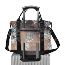 Load image into Gallery viewer, Patches of Moss Peach Large Capacity Duffle Bag (Model 1715)