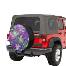 Load image into Gallery viewer, Graffiti Abstract Purple 34 Inch Spare Tire Cover