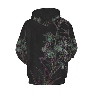 Fireweed Flower Glowing All Over Print Hoodie for Women (USA Size) (Model H13)