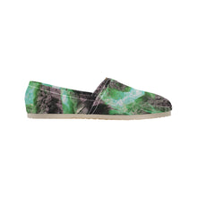 Load image into Gallery viewer, Molten Flames Green Unisex Classic Canvas Slip-On (Model 1206)