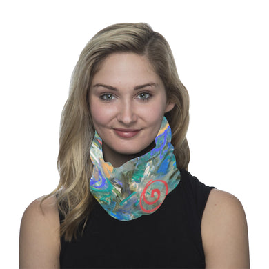 Graffiti Abstract Blue Multifunctional Headwear