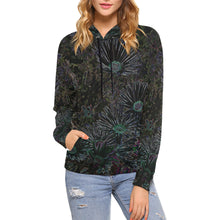 Load image into Gallery viewer, Livingstone Daisy Flower Glowing All Over Print Hoodie for Women (USA Size) (Model H13)