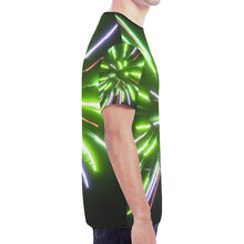 Load image into Gallery viewer, Fireworks Burst Green New All Over Print T-shirt for Men (Model T45)