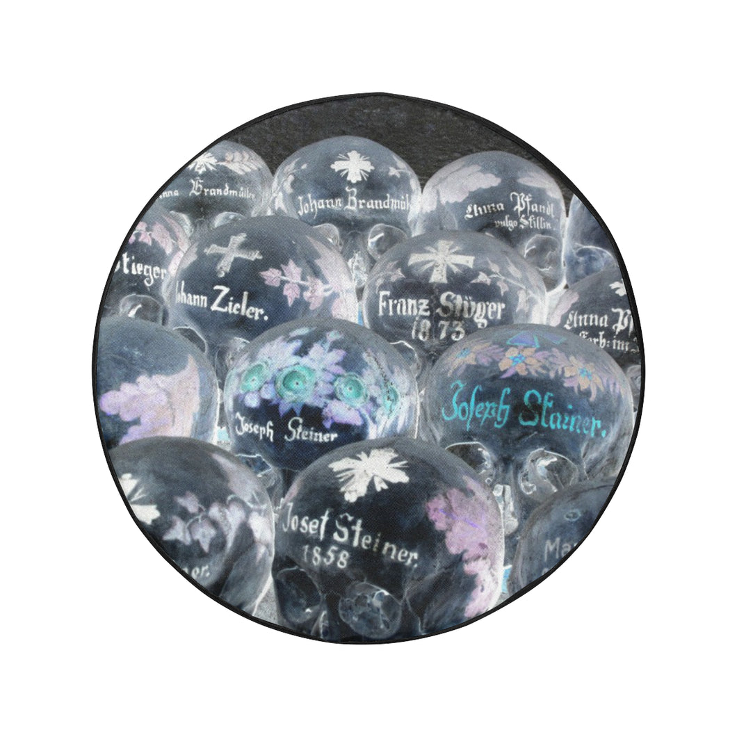 Painted Skulls Negative 34 Inch Spare Tire Cover