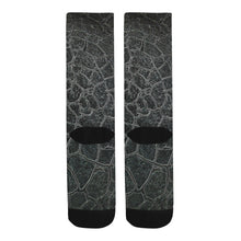 Load image into Gallery viewer, Crackle Black Trouser Socks (For Men)