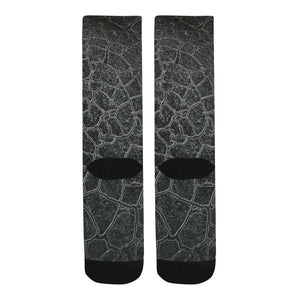Crackle Black Trouser Socks (For Men)