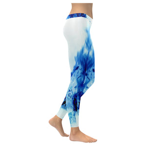 Feathery Flames Negative Low Rise Leggings (Invisible Stitch) (Model L05)