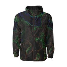 Load image into Gallery viewer, Sea of Flames Glowing All Over Print Quilted Windbreaker for Men (Model H35)