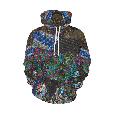 Dark Paisley All Over Print Hoodie for Men/Large Size (USA Size) (Model H13)