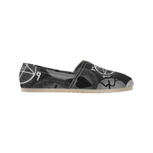 Load image into Gallery viewer, Dante&#39;s Inferno Black and White Unisex Classic Canvas Slip-On (Model 1206)