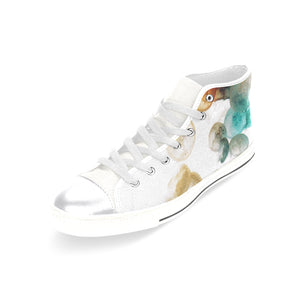Jellyfish Negative Women's Classic High Top Canvas Shoes (Model 017)
