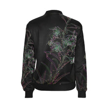 Load image into Gallery viewer, Fireweed Flower Glowing All Over Print Bomber Jacket for Women (Model H36)