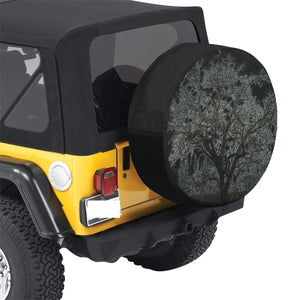 Spooky Tree Glowing 34 Inch Spare Tire Cover