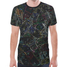 Load image into Gallery viewer, Oil Paints Glowing New All Over Print T-shirt for Men (Model T45)