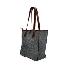 Load image into Gallery viewer, Crackle Black Classic Tote Bag (Model 1644)