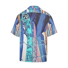Load image into Gallery viewer, Surfboards Blue Hawaiian Shirt (Model T58)