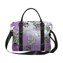 Load image into Gallery viewer, Patches of Moss Purple Large Capacity Duffle Bag (Model 1715)