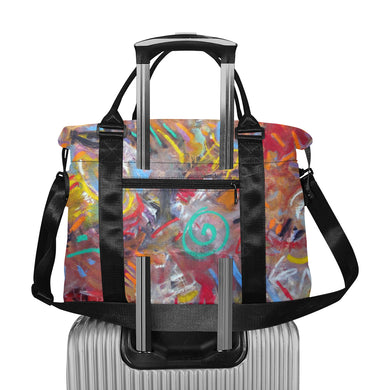 Graffiti Abstract Large Capacity Duffle Bag (Model 1715)