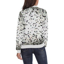 Load image into Gallery viewer, Crackle Mosaic All Over Print Bomber Jacket for Women (Model H36)
