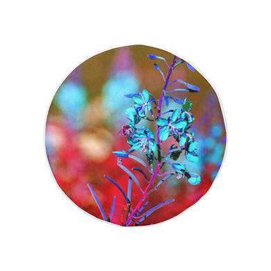 Fireweed Flower Blue 30 Inch Spare Tire Cover