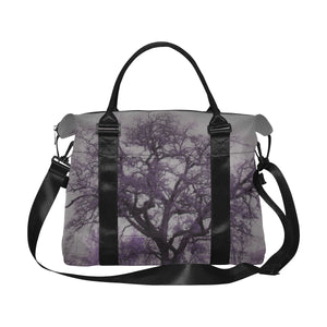 Spooky Tree Purple Large Capacity Duffle Bag (Model 1715)