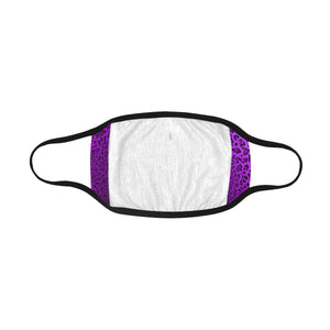 Crackle Art Purple Mouth Mask